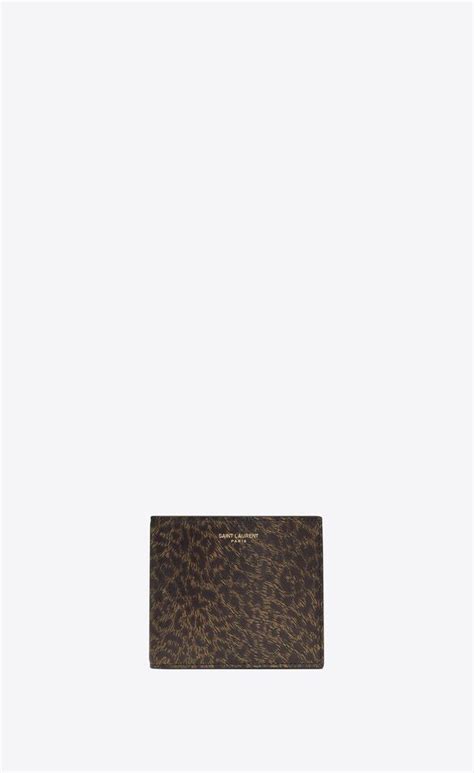 ysl leopard print wallet|Saint Laurent Paris EAST/WEST wallet in leopard.